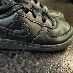 Nike Air Force 1 low Black Toddler US 10c
